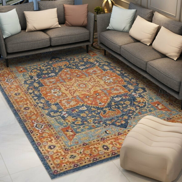Printed Traditional Patterned Area Rug for Living Room Hall Office Bedroom - Image 6