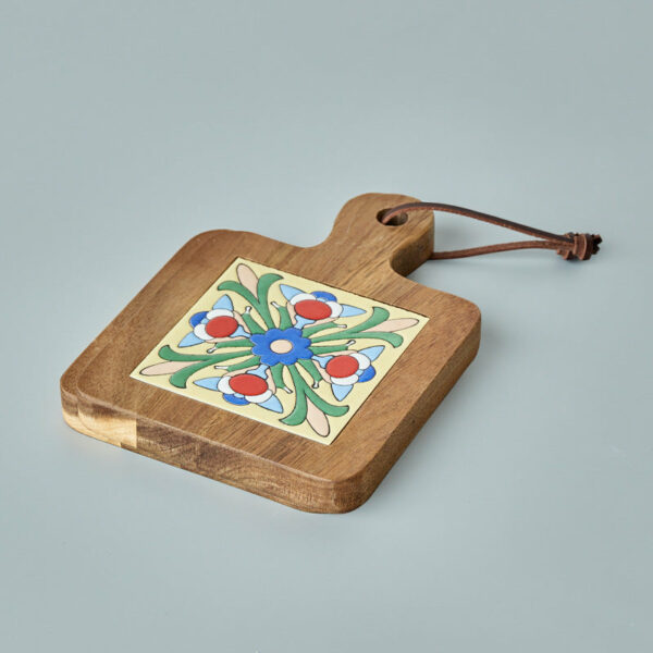Creative Floral Pattern Wooden Kitchen Placemats - Image 5