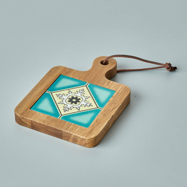 Creative Floral Pattern Wooden Kitchen Placemats - Image 7