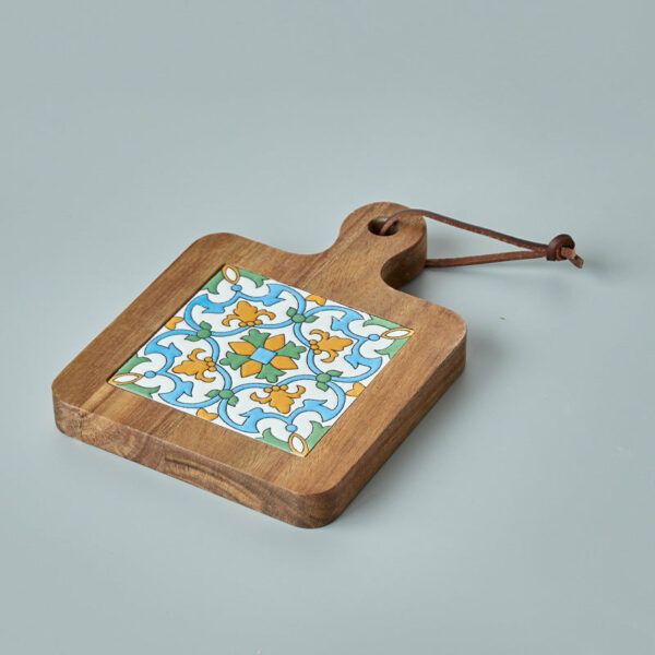 Creative Floral Pattern Wooden Kitchen Placemats - Image 8