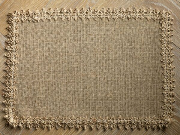 Vintage Jute Tassel Table Runner Round Bowl Mat Rectangular Heat Insulating Placemat 03 - Image 4