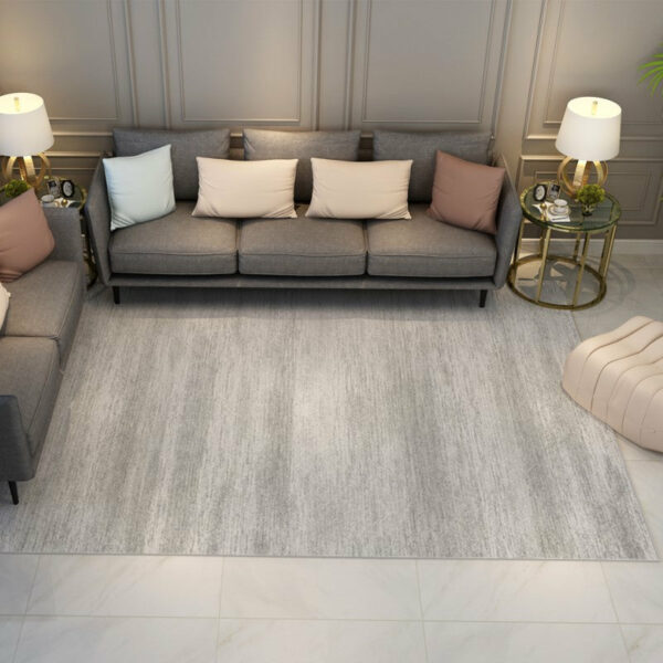 Grey Gradient Modern Geometric Simple Rugs for Living Room Dining Room Bedroom Hall - Image 2