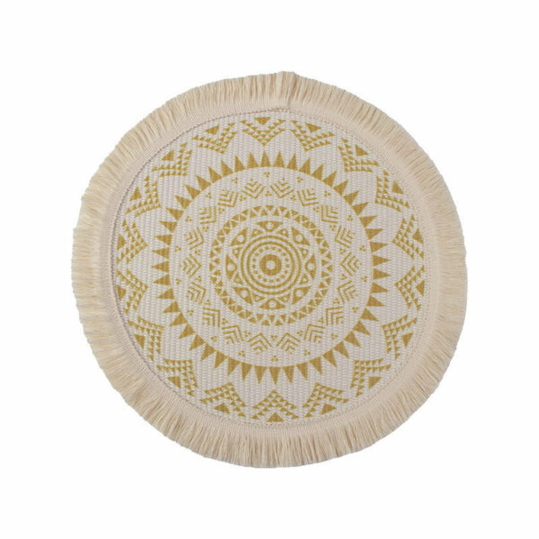 Colorful Bohemian Round Cotton Woven Placemat - Image 15