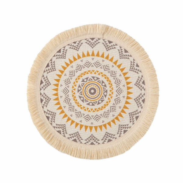 Colorful Bohemian Round Cotton Woven Placemat - Image 16