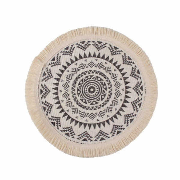 Colorful Bohemian Round Cotton Woven Placemat - Image 17
