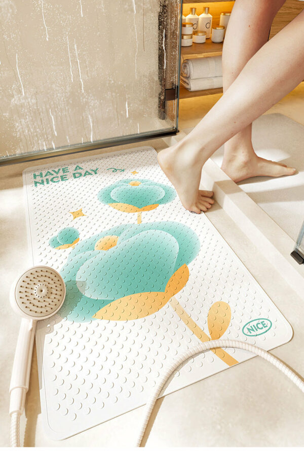 Beautiful Garden PVC Bathroom Anti-slip Mat With Bottom Suction Cups 04 - Image 2