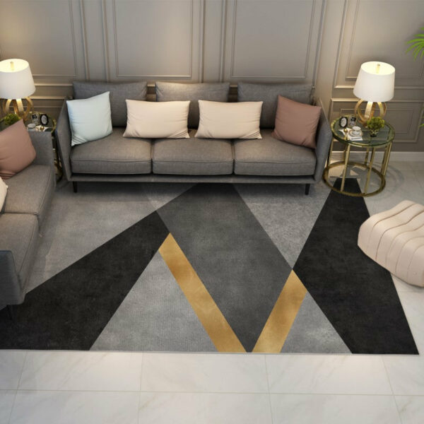Modern Geometric Striped Simple Rugs for Living Room Dining Room Bedroom Hall Office - Image 2