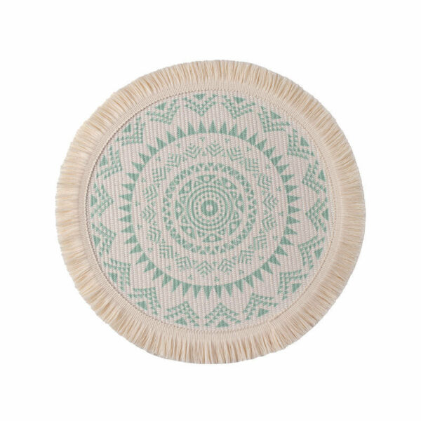 Colorful Bohemian Round Cotton Woven Placemat - Image 18