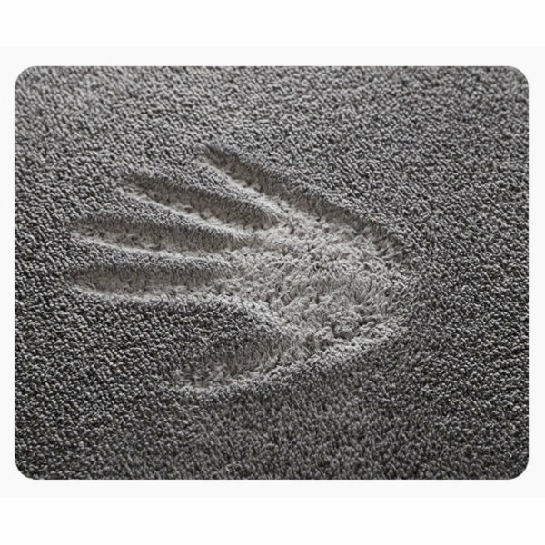 Comfy Dark Grey Super Fibre Soft Shaggy Plain Floor Rugs Entryway Bathroom Door Mats Anti-slip Mat - Image 2