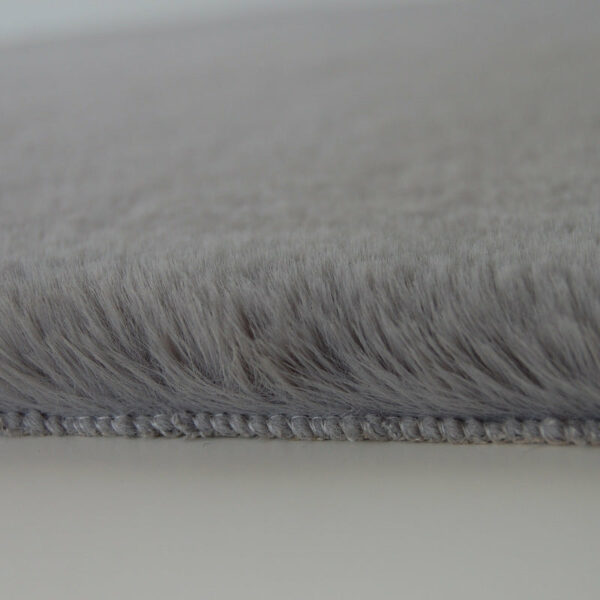 White Round Faux Rabbit Fur Solid Colour Shaggy Comfy Rugs For Living Room Nursery Bedroom Bedside Rugs Floor Mats - Image 3