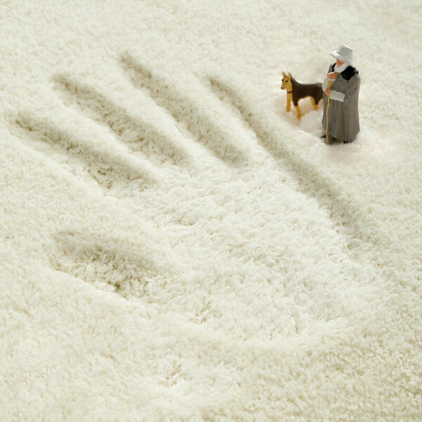 60*160cm Grey Plain Shaggy Soft Girls Boys Bedroom Kids Room Bedside Carpet Rugs Runners - Image 2