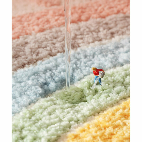 Four Colours Patterned Entryway Doormat Rugs Kitchen Bathroom Anti-slip Mats - Image 2