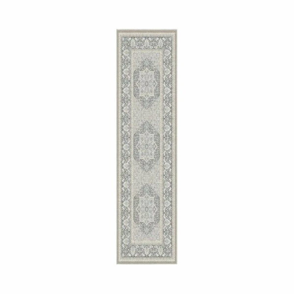 Traditional Classic Style Light Grey Rug Runners for Living Room Bedroom Hall Office - Image 2