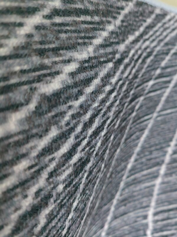 Black Grey Lines Pattern Modern Simple Contemporary Geometric Rugs for Living Room Dining Room Bedroom - Image 3