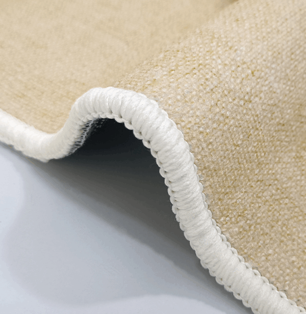 Linen Patterned Tangerine Modern Minimalist Living Room Rug Bedroom Sofa Coffee Table Rug 05 - Image 6
