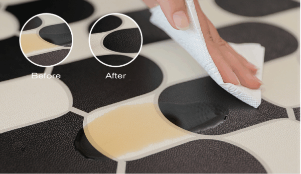 Scrubbable Kitchen Floor Mats Waterproof, Grease-proof and Non-slip PVC Foot Mats For Dirt-resistant Carpets 05 - Image 6