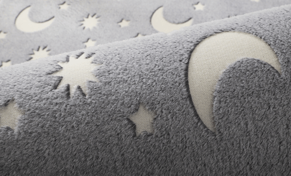 Soft Large Luminous Grey Plaid Rugs Carpets for Home Decor or Nursery 04 - Image 2