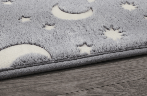 Soft Large Luminous Grey Plaid Rugs Carpets for Home Decor or Nursery 04 - Image 3