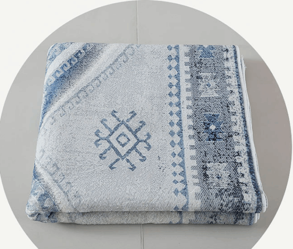 Light Luxury Vintage Living Room Faux Cashmere Sofa Rug Carpet Bedroom Bedside Rug Machine Washable Plush Floor Mats 05 - Image 3