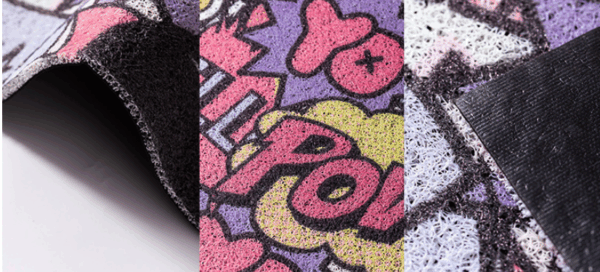 Cute Colorful Hello Pow Durable Non-slip Mats Cartoon Doormat - Image 4
