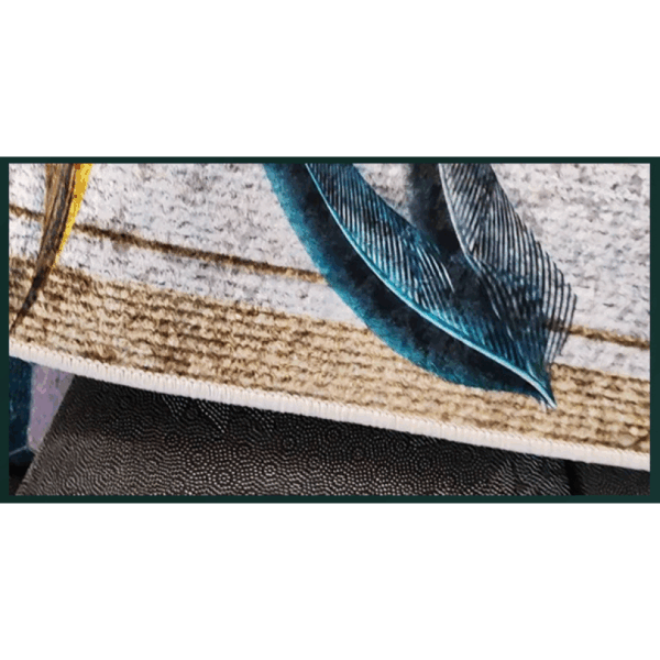 Bright Goldfish Pattern Modern Area Rug For Living Room Hall Office Bedroom Bedside - Image 3
