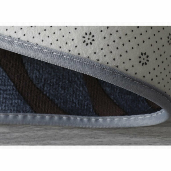 Blue Leaves Pattern Modern Coral Fleece Rugs For Living Room Kids Room Bedroom Bedside Carpet - Image 3