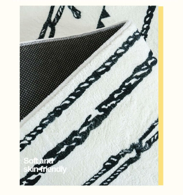 Triangle Geometric Pattern Faux Cashmere Soft Shaggy Area Rug Carpets For Living Room Bedroom Hall Office - Image 4