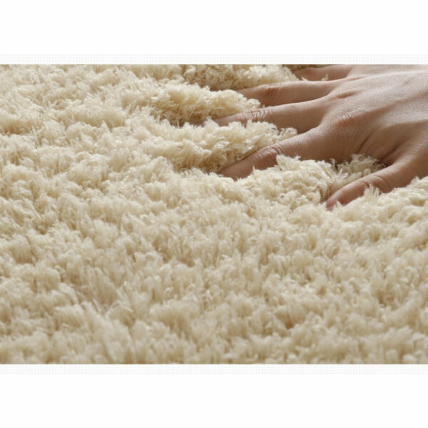 Comfy Grass Green Simple Modern Lambswool Shaggy Rugs For Living Room Kids Room Bedroom Bedside Carpet - Image 3