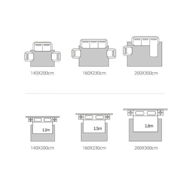 Concise Water Ink Stitching Pattern Modern Carpets For Bedroom Living Room Sofa Rugs 13 - Image 5