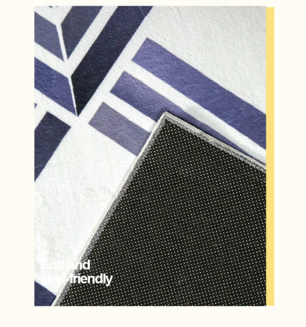 Triangle Geometric Pattern Faux Cashmere Soft Shaggy Area Rug Carpets For Living Room Bedroom Hall Office - Image 5
