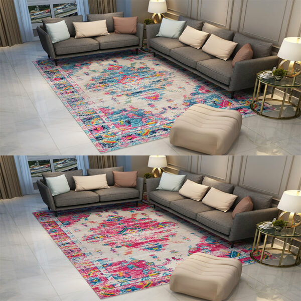 Retro Shaggy Traditional Patterned Carpet for the Hall Living Room Bedroom