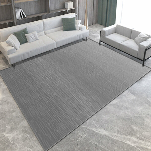 Modern Grey Simple Rugs for Living Room Dining Room Bedroom Hall - Image 5