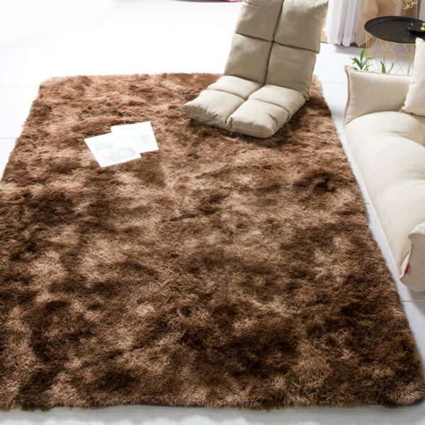 Collection: 9 Gradient Colours Modern Plain Carpet Bedroom Living Room Sofa Rugs Soft Plush Shaggy Rugs - Image 6