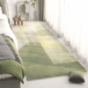 Green Living Room Shaggy Rug Light Luxury Lambswool Bedroom Sofa Coffee Table Rug Floating Window Mat 01
