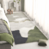 Green Living Room Shaggy Rug Light Luxury Lambswool Bedroom Sofa Coffee Table Rug Floating Window Mat 14