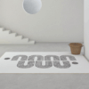 Black and white line faux cashmere carpet Living room home carpet Bedroom plush bedside carpet