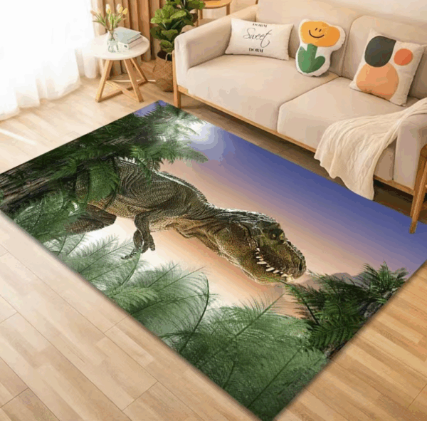 Dinosaur Themed Decorative Floor Mats For Bedroom Children's Room Sofa Mat Easy Care Floor Mats