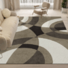 Lovely Simple Pattern Faux Cashmere Rugs For Living Room Bedroom Bedside Rugs Anti-slip Foot Mats
