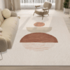 Lovely Simple Pattern Faux Cashmere Rugs For Living Room Bedroom Bedside Rugs Anti-slip Foot Mats