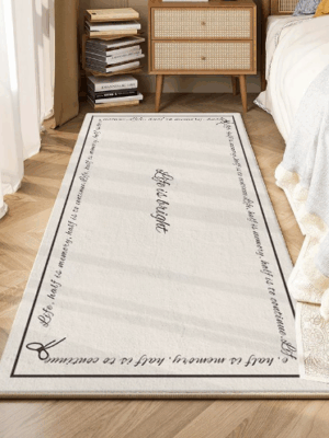 Vintage Living Room Shaggy Rug Light Luxury Lambswool Bedroom Sofa Coffee Table Rug Floating Window Mat