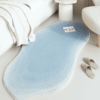 Irregular Style Modern Minimalist Faux Cashmere Rugs For Living Room Bedroom Bedside Rugs Anti-slip Foot Mats 02