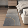 Vintage Minimalist Pattern Living Room Shaggy Rug Light Luxury Lambswool Bedroom Sofa Coffee Table Rug Floating Window Mat 02
