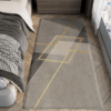 Vintage Minimalist Pattern Living Room Shaggy Rug Light Luxury Lambswool Bedroom Sofa Coffee Table Rug Floating Window Mat 09