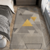Vintage Minimalist Pattern Living Room Shaggy Rug Light Luxury Lambswool Bedroom Sofa Coffee Table Rug Floating Window Mat 10