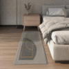 Vintage Minimalist Pattern Living Room Shaggy Rug Light Luxury Lambswool Bedroom Sofa Coffee Table Rug Floating Window Mat 11