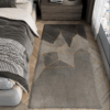 Vintage Minimalist Pattern Living Room Shaggy Rug Light Luxury Lambswool Bedroom Sofa Coffee Table Rug Floating Window Mat 12