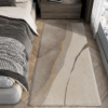 Vintage Minimalist Pattern Living Room Shaggy Rug Light Luxury Lambswool Bedroom Sofa Coffee Table Rug Floating Window Mat 15