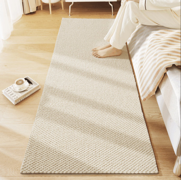 New Zealand Wool Household Living Room Rugs Bedroom Balcony Bedside Rugs Woven Anti-slip Window Mats 02 - Image 2