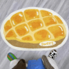 Pineapple Bun Cartoon Carpet Entry Doorway Room Shaped Absorbent Anti-slip Mats