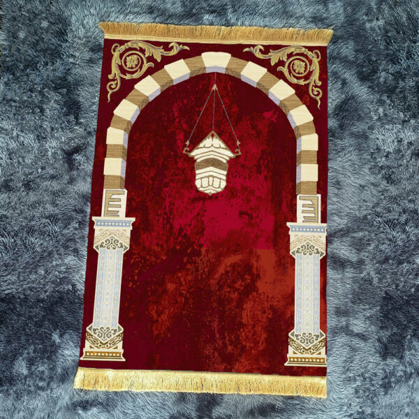 Retro Red Fringe Simple Non-slip Foldable Carpets For Living Room Dining Room Bedroom 15